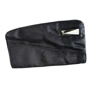 Thierry Mugler Black Snake Embossed Clutch Wallet 8.5 Inch Length